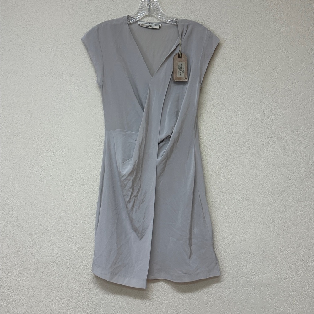 All Saints NWT 100% Silk Sleeveless mini Dress size XS - Picture 2 of 5